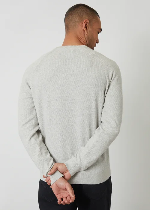 Threadbare Natural Raglan Knitted Crew Neck Jumper - 2XL Image 2