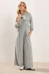 PixieGirl Petite Light Grey Acid Wash Wide Leg Jumpsuit - 8 Image 2