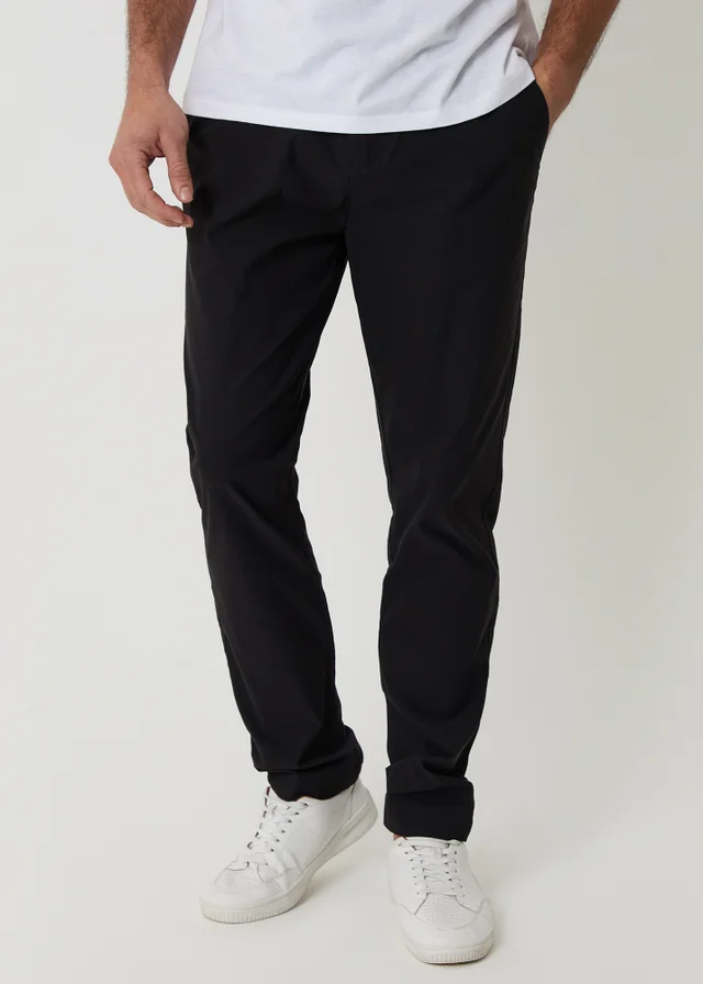 Threadbare Black Slim Fit Stretch Trousers