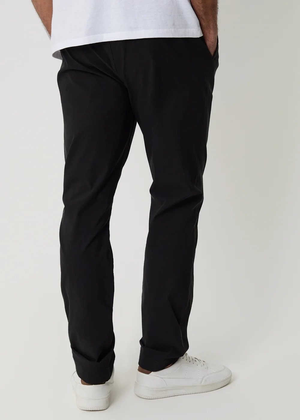 Threadbare Black Slim Fit Stretch Trousers - 36/L32 Image 2