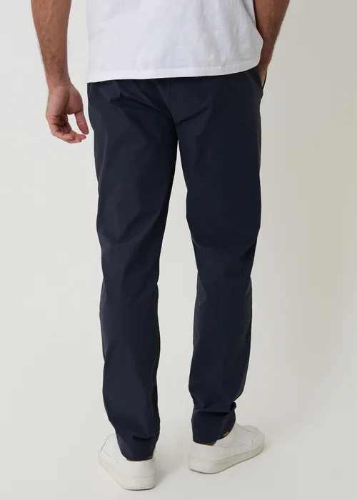 Threadbare Navy Slim Fit Stretch Trousers - 34/L32 Image 2