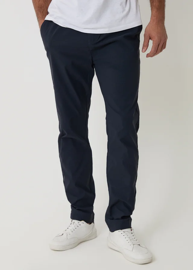 Threadbare Navy Slim Fit Stretch Trousers