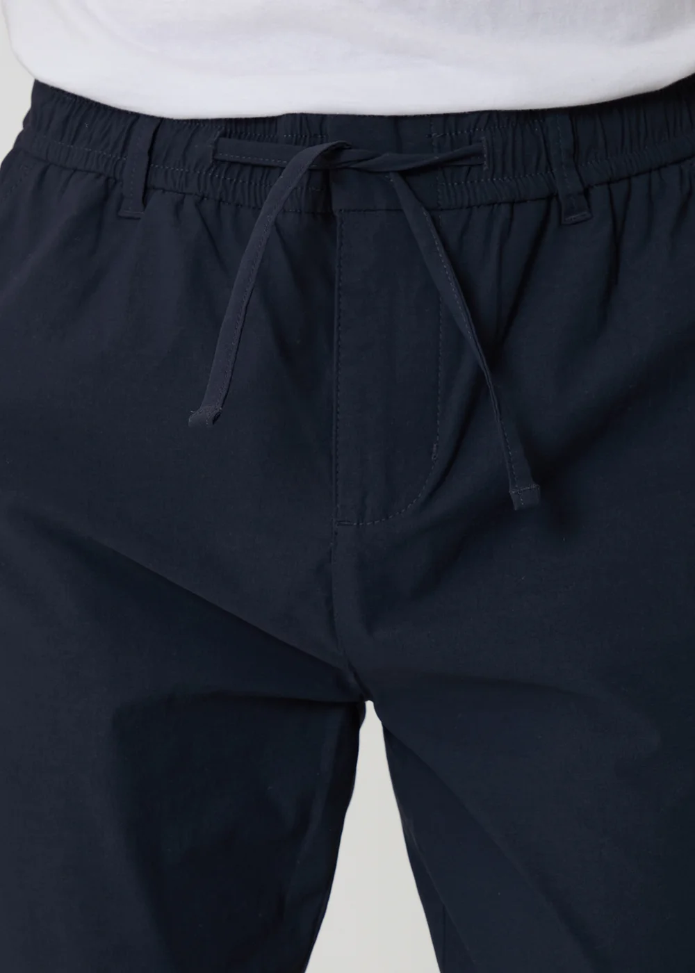 Threadbare Navy Slim Fit Stretch Trousers - 34/L32 Image 4