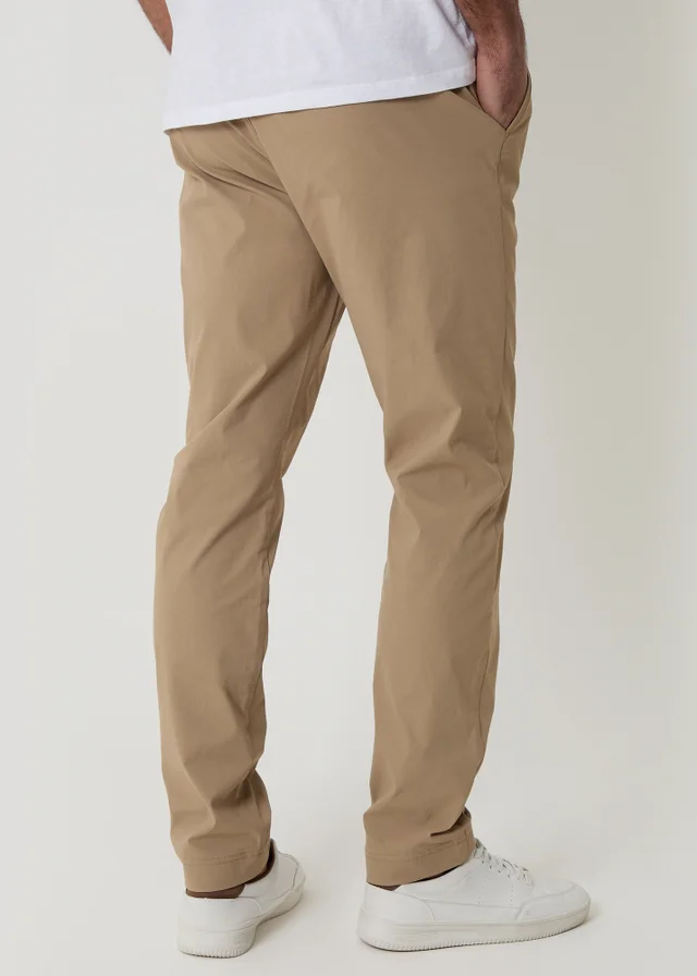 Threadbare Stone Slim Fit Stretch Trousers