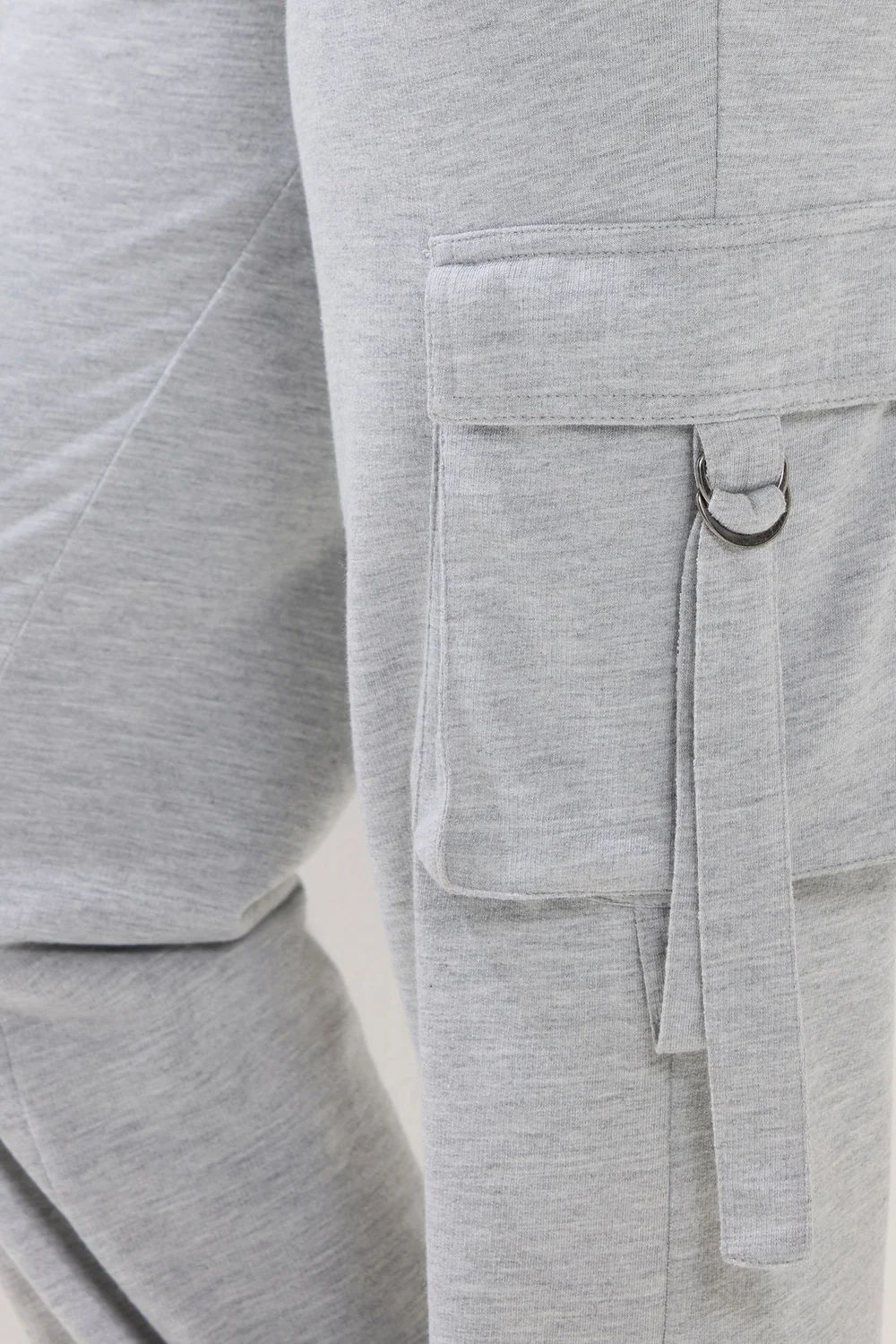 PixieGirl Petite Grey Marl Cargo Joggers - 10/L27 Image 4