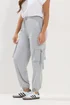 PixieGirl Petite Grey Marl Cargo Joggers - 10/L27 Image 2