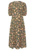PixieGirl Petite Forest Green Floral Midi Dress - 10 Image 5