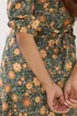 PixieGirl Petite Forest Green Floral Midi Dress - 10 Image 4