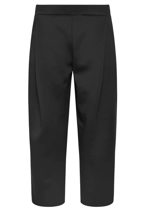 PixieGirl Petite Black Jersey Pleated Barrel Trousers - 16/L27 Image 5