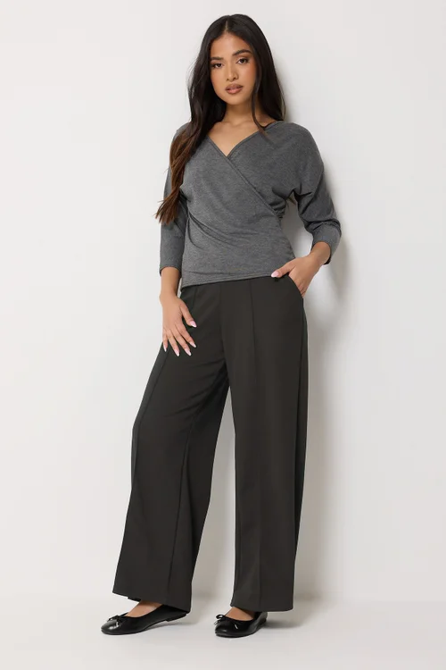 PixieGirl Petite Black Pintuck Trousers - 16/L27 Image 1