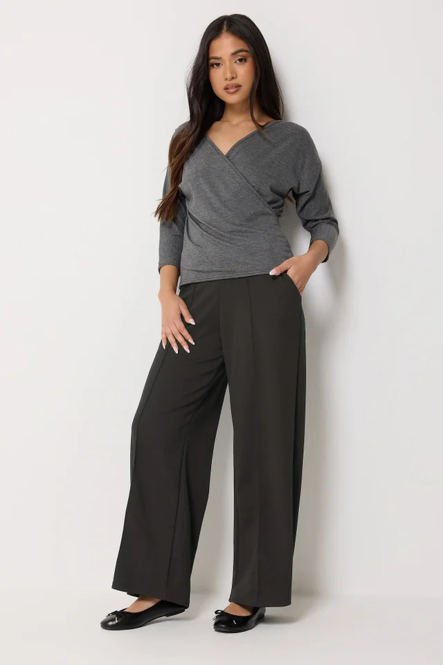 PixieGirl Petite Black Pintuck Trousers