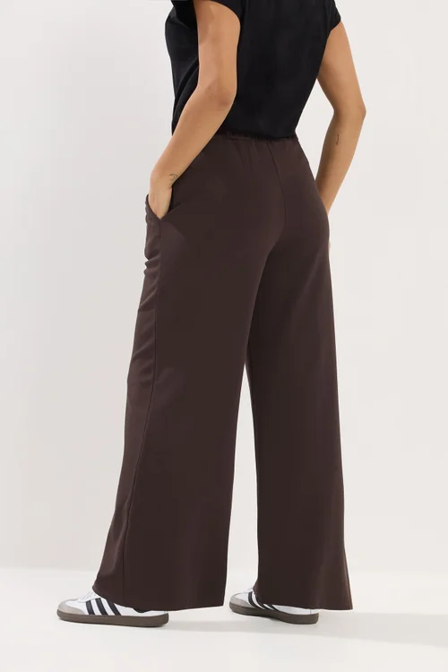 PixieGirl Petite Chocolate Brown Pintuck Trousers - 8/L27 Image 3