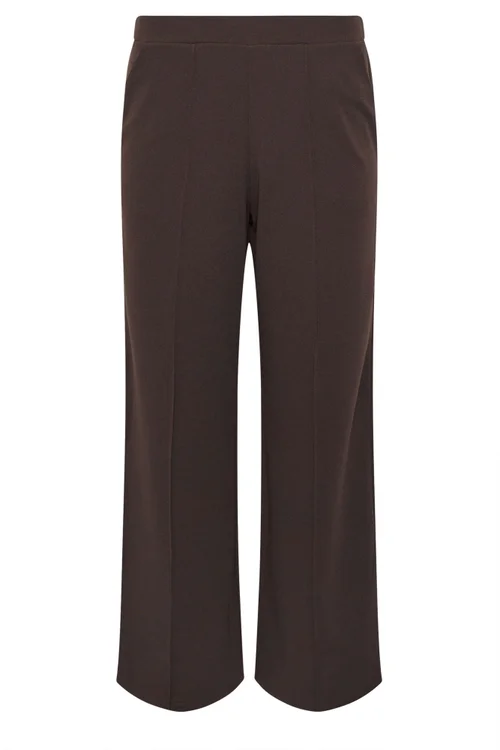 PixieGirl Petite Chocolate Brown Pintuck Trousers - 8/L27 Image 5