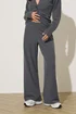 PixieGirl Petite Charcoal Grey Textured Wide Leg Trousers - 18/l27 Image 2
