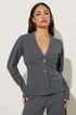 PixieGirl Petite Charcoal Grey Textured Cardigan - 10 Image 1