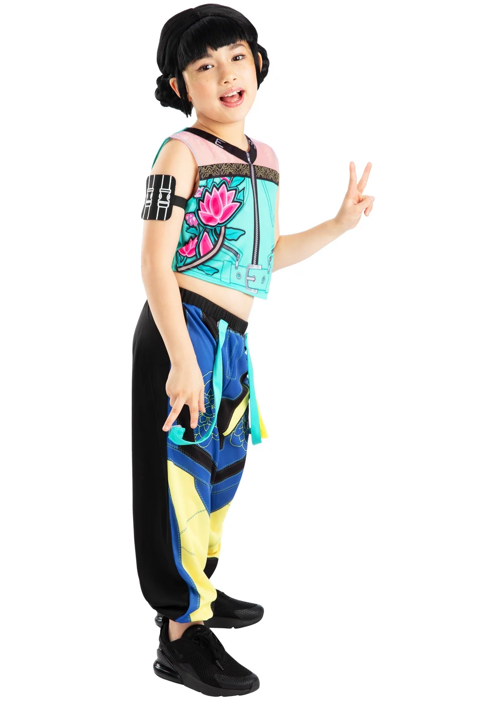 K-Pop Demon Hunters Zoey Core Look Child Costume M & Wig (5-10 Years) - 7-8 Yrs Image 3