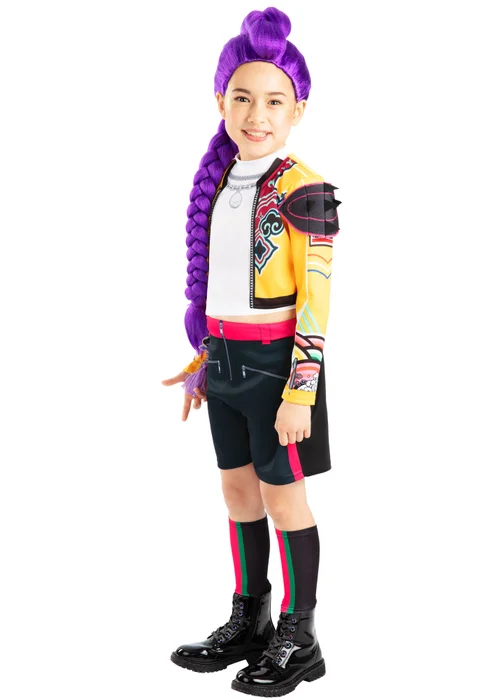 K-Pop Demon Hunters Rumi Core Look Child Costume & Wig (5-10 Years) - 5-6 Yrs Image 4