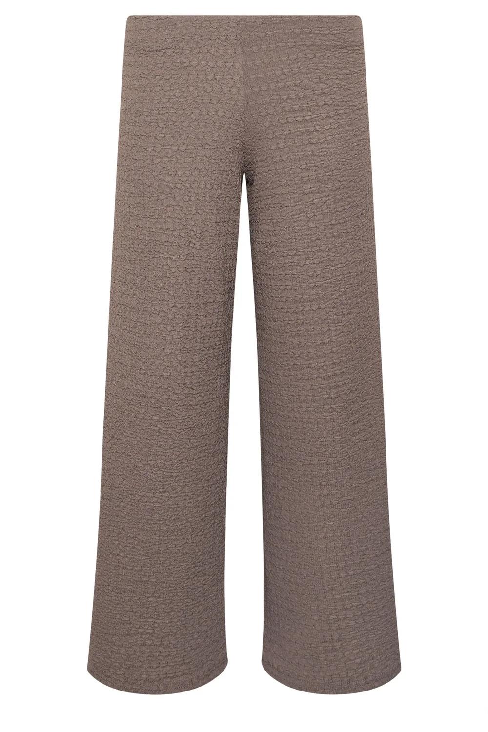 PixieGirl Petite Light Brown Textured Wide Leg Trousers - 10/L27 Image 5