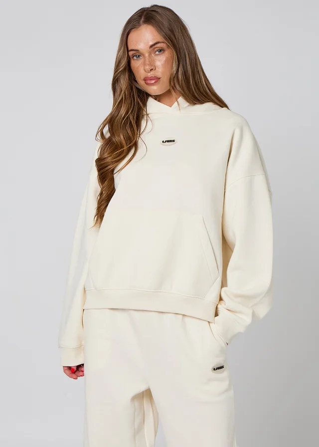 Urban Bliss Cream Branded Hoodie