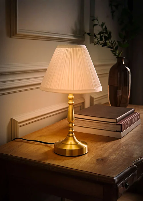 ValueLights Sienna Antique Brass Touch Table Lamp - One Size Image 2