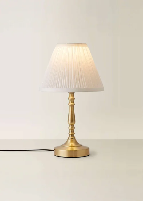 ValueLights Sienna Antique Brass Touch Table Lamp - One Size Image 3