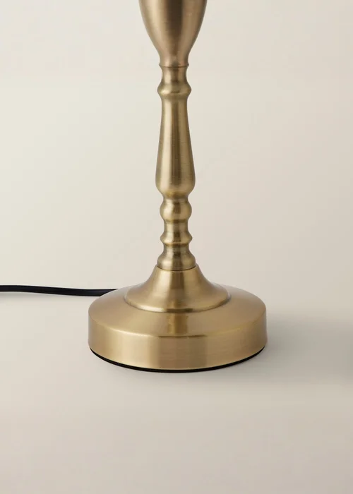 ValueLights Sienna Antique Brass Touch Table Lamp - One Size Image 4