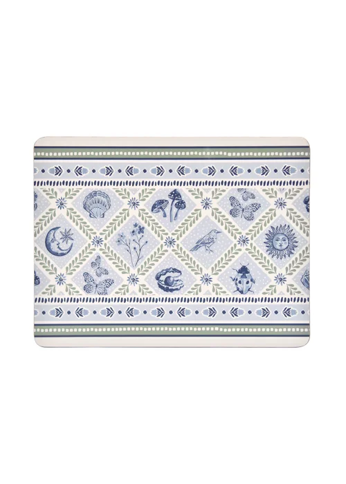 Ulster Weavers Coastal Treasures Blue Placemat - 4 Pack - One Size Image 1