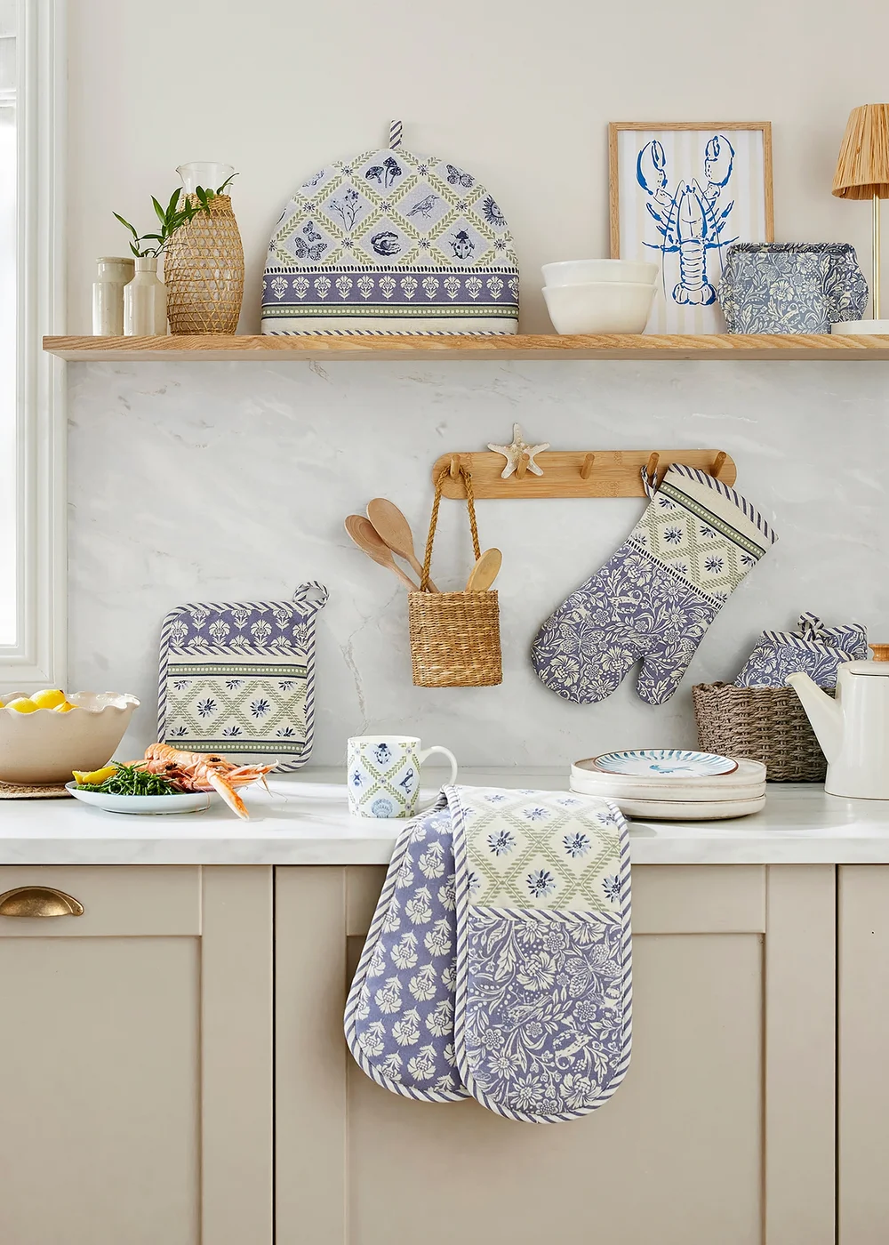 Ulster Weavers Coastal Treasures Blue Double Oven Glove - One Size Image 3