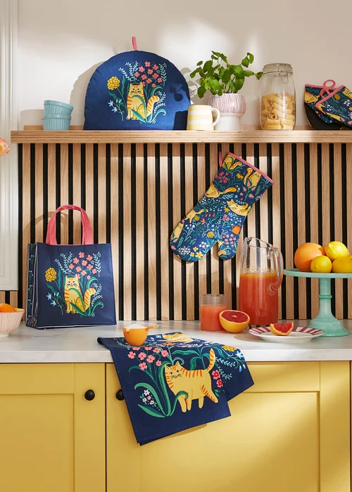 Ulster Weavers Marmalade Meadow Navy Double Oven Glove - One Size Image 3