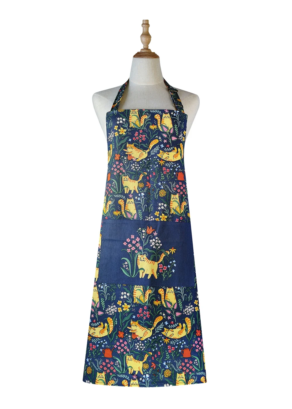 Ulster Weavers Marmalade Meadow Navy Apron - Cotton - One Size Image 1