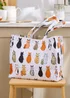 Ulster Weavers Cats In Waiting Orange Shoulder Bag - PVC - One Size Image 2