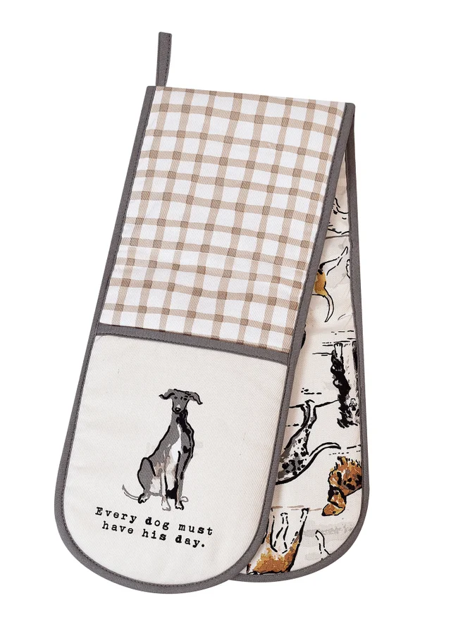 Ulster Weavers Country Dogs Brown Double Oven Glove
