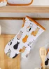 Ulster Weavers Cats In Waiting Orange Gauntlet Oven Glove - One Size Image 2