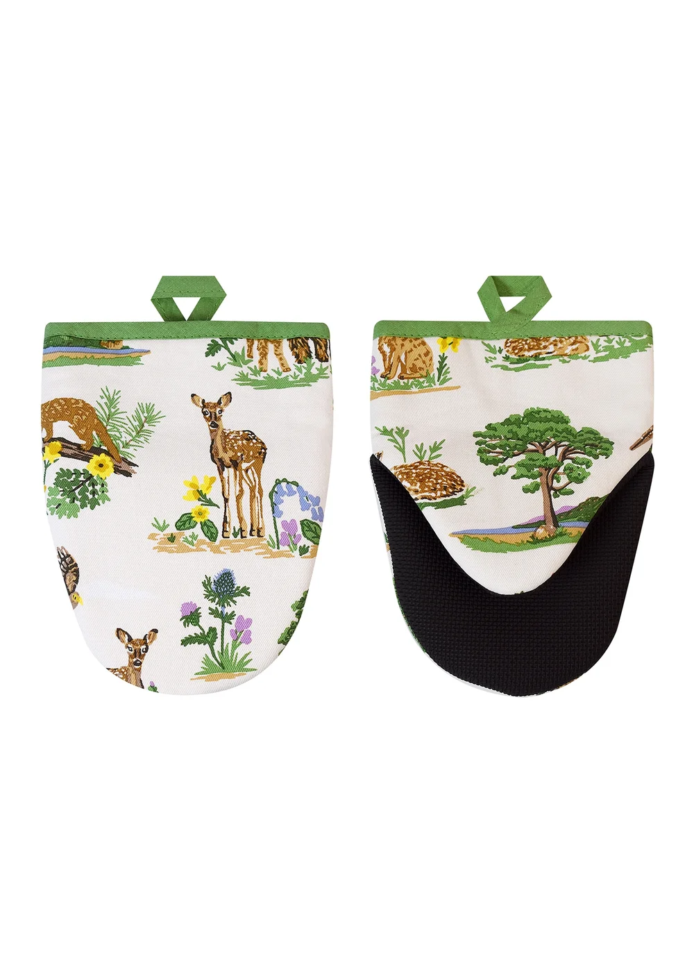 Ulster Weavers Thistlewood Green Microwave Mitts - Pair - One Size Image 1