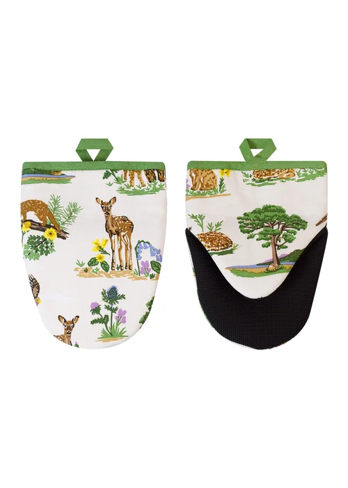 Ulster Weavers Thistlewood Green Microwave Mitts - Pair - One Size Image 1