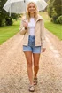 Roman Ivory Hooded Rain Jacket - 14 Image 2