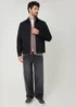 Threadbare Black Showerproof Lightweight Zip Up Jacket - S Image 3