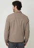 Threadbare Taupe Showerproof Lightweight Zip Up Jacket - M Image 2