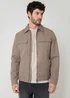 Threadbare Taupe Showerproof Lightweight Zip Up Jacket - M Image 1