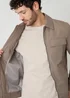 Threadbare Taupe Showerproof Lightweight Zip Up Jacket - M Image 5