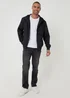 Threadbare Black Lightweight Hooded Jacket - 2XL Image 3