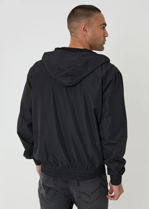 Threadbare Black Lightweight Hooded Jacket - 2XL Image 2