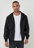 Threadbare Black Lightweight Hooded Jacket - 2XL Image 1