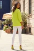 Roman Lime Ruched 3/4 Sleeve Stretch Blazer - 20 Image 3