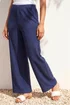 Roman Navy Petite Textured Stretch Trouser - 18 Image 2
