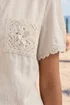 Roman Cream Crochet Pocket Button Shirt - 12 Image 4