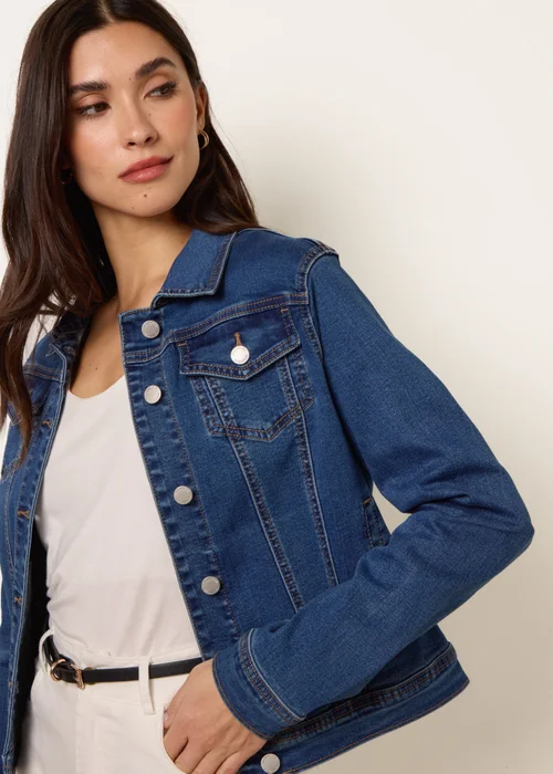 Blue Vanilla Blue Stretch Denim Jacket - XL Image 3
