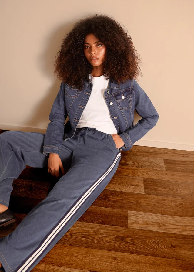 Blue Vanilla Blue Stretch Denim Jacket