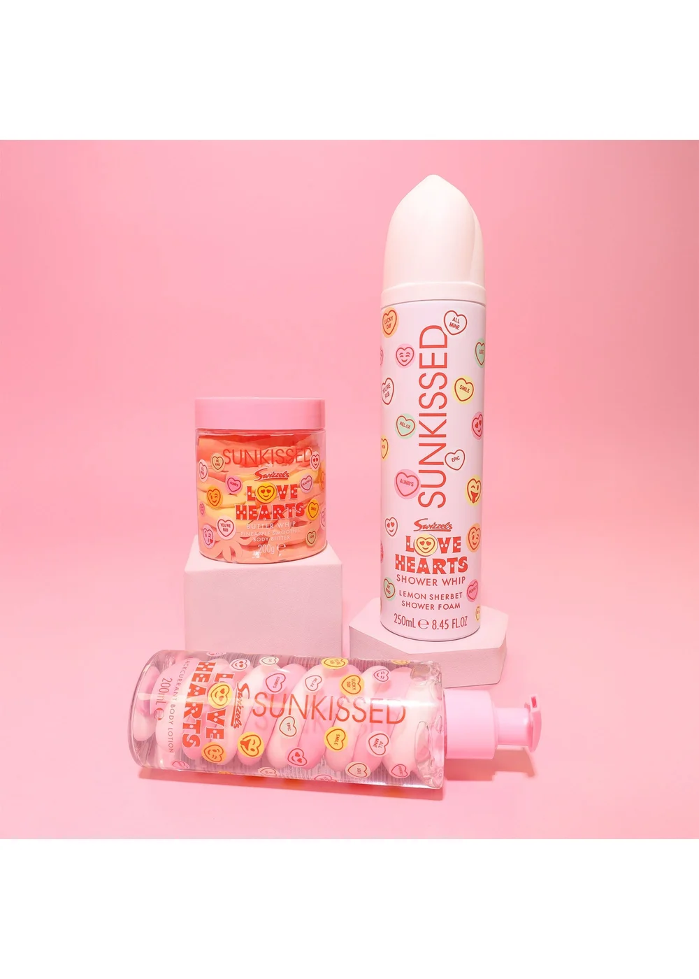 Sunkissed x Love Hearts Mini Collection Bath & Body Gift Set Bundle - One Size Image 2