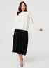 Izabel London White Feather Embellished Long Sleeve Jumper - 10 Image 4